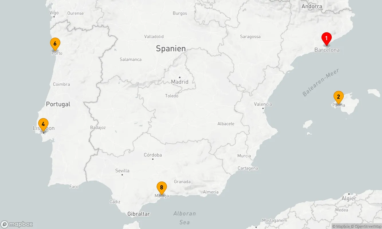 Route 9 Nächte - SPANIEN & PORTUGAL