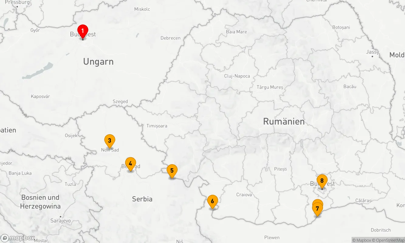 Route 8 Nächte - Verzauberung Osteuropas