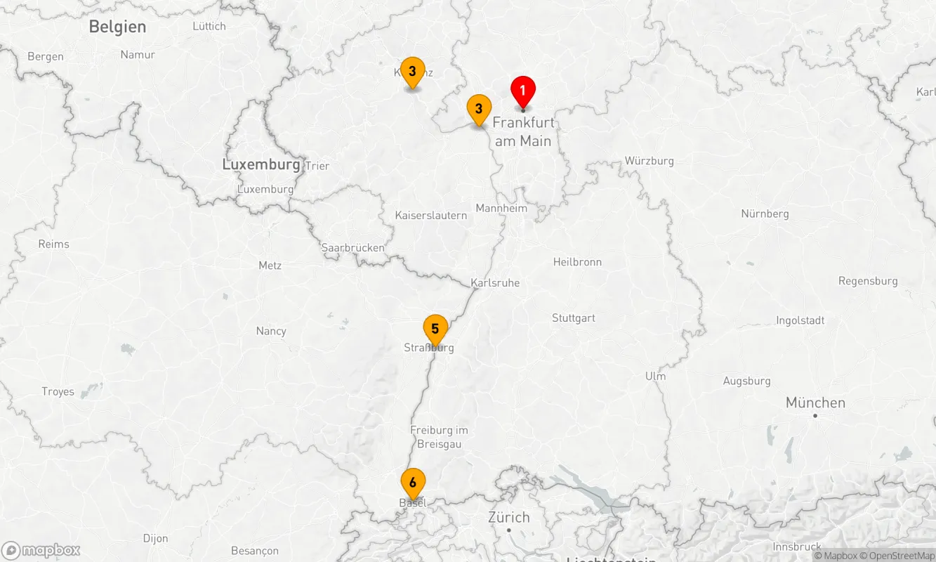 Route 5 Nächte - Glitzernder Advent an Rhein und Main