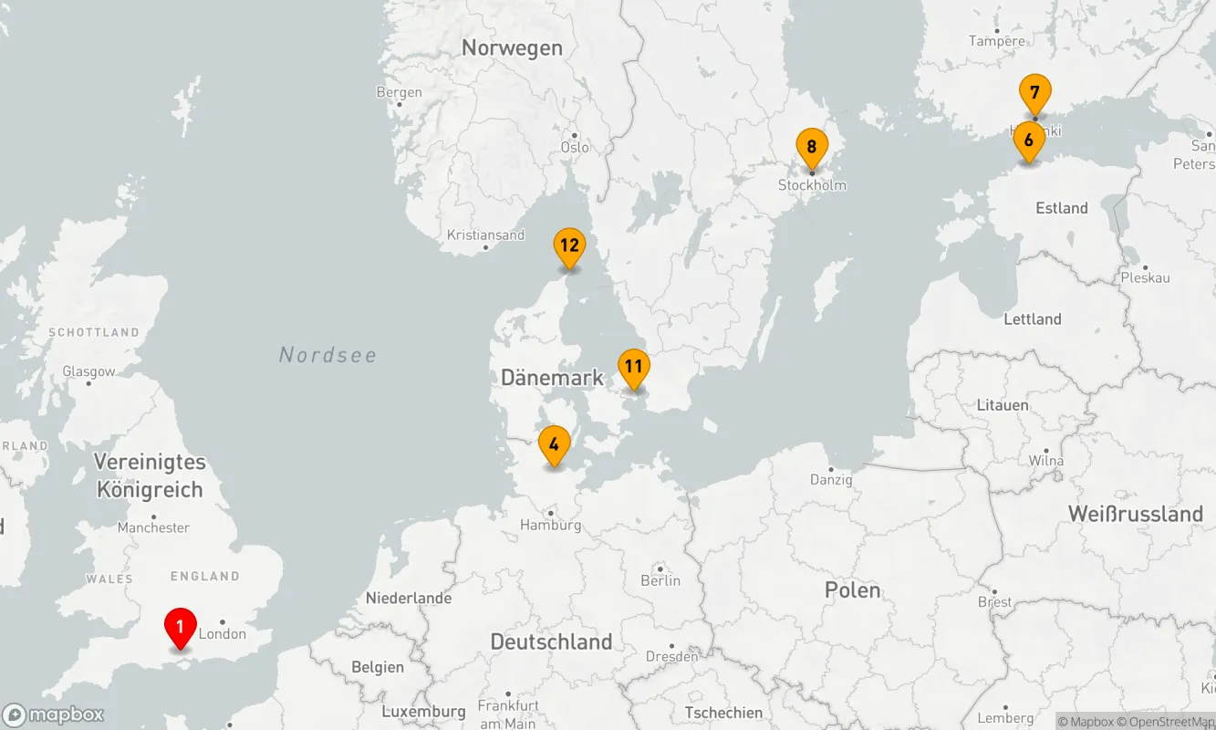 Route 14 Nächte - Skandinavien und Nordeuropa