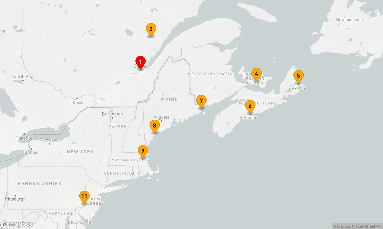 Route 10 Nächte - Canada & New England - Other (QUE/PHL)