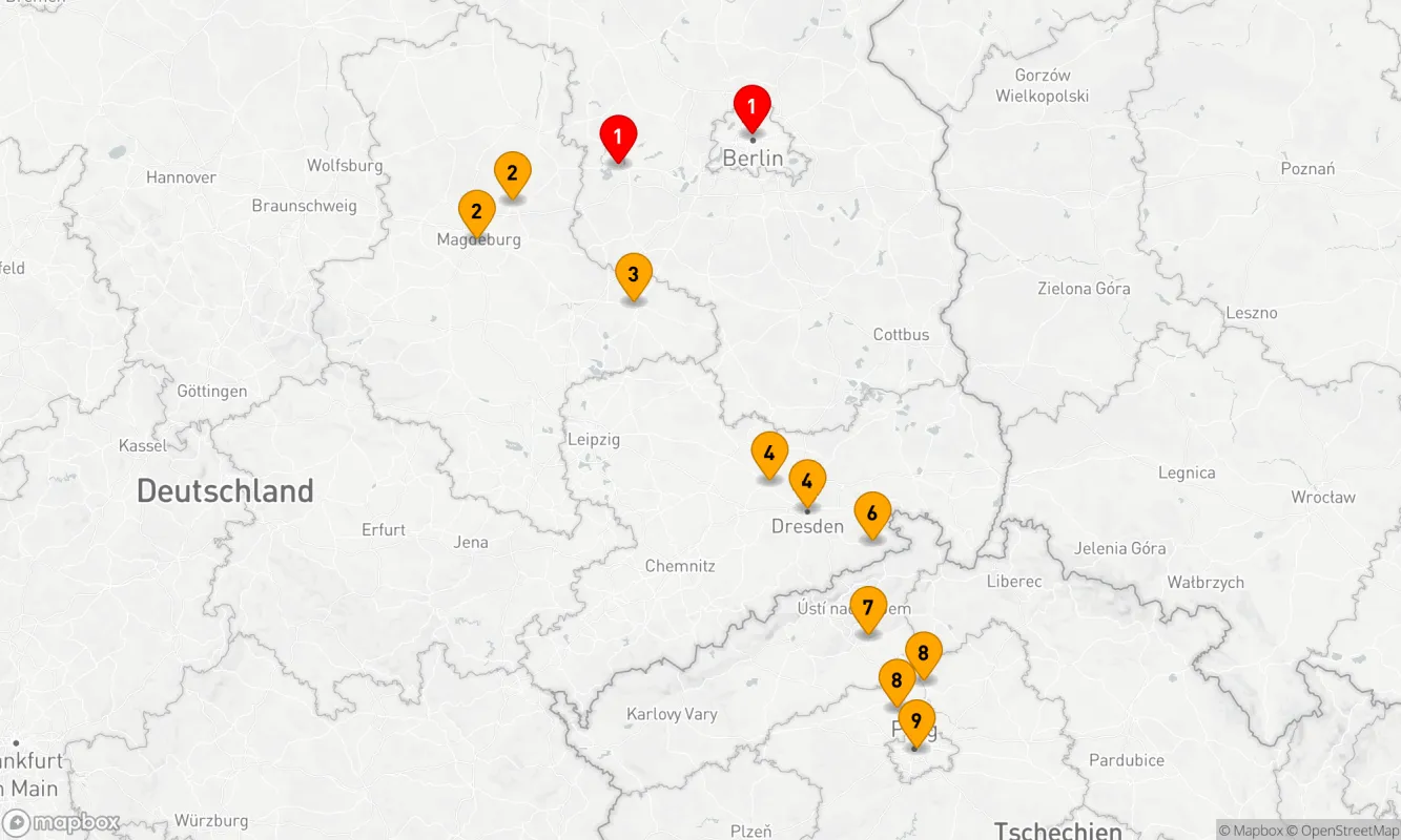 Route 9 Nächte - Eine Symphonie zwischen Berlin und Prag