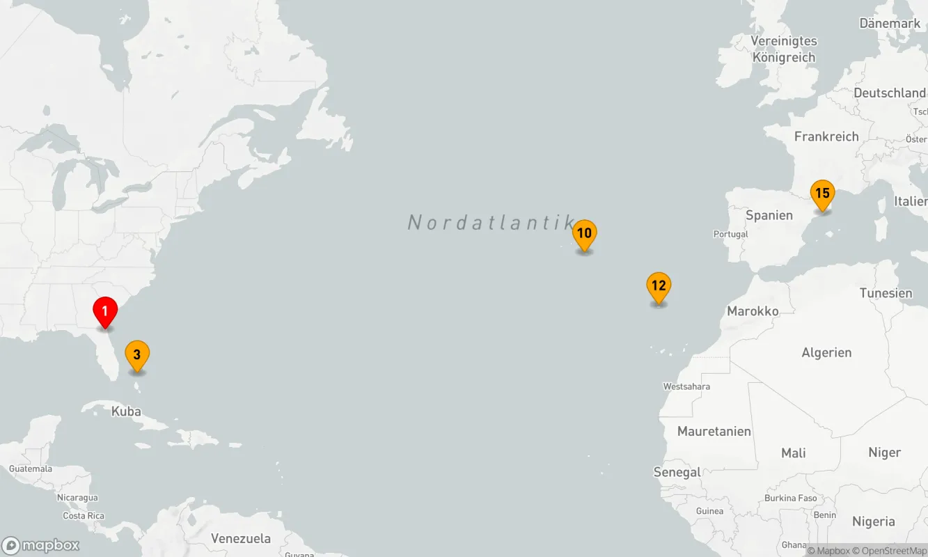 Route 14 Nächte - Atlantikzauber bis zum Mittelmeer