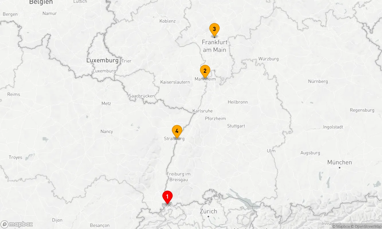Route 4 Nächte - Glitzernder Advent an Rhein und Main