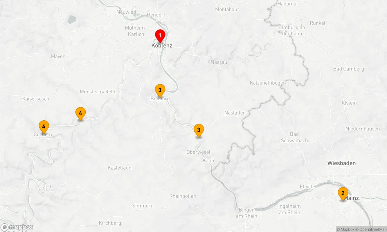 Route 4 Nächte - Weinreise - Moselwein & Genuss