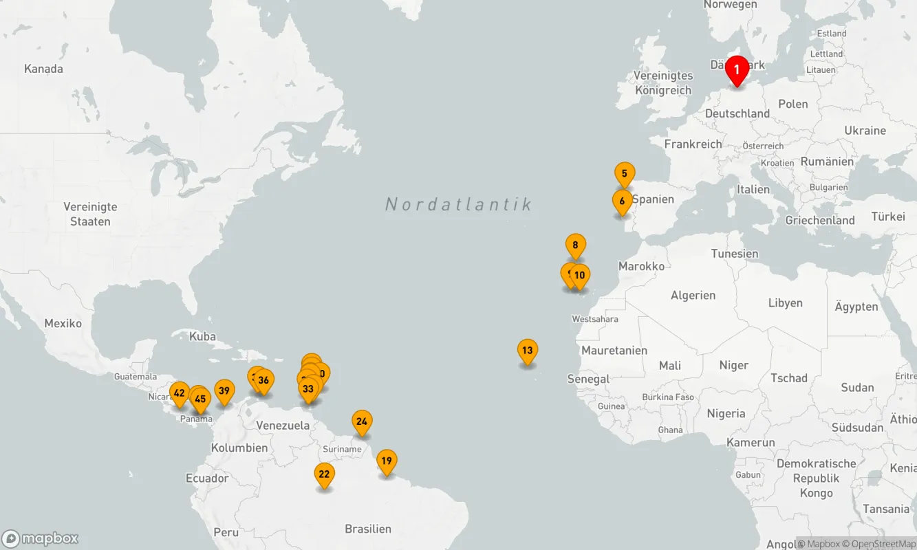 Route 44 Nächte - Kultur & Abenteuer von Europa bis nach Mittelamerika