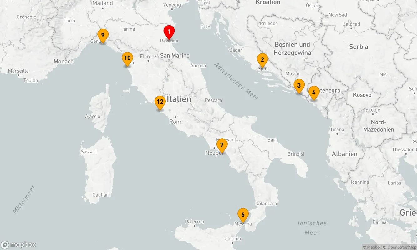 Route 11 Nächte - DAS BESTE VON ITALIEN & KROATIEN