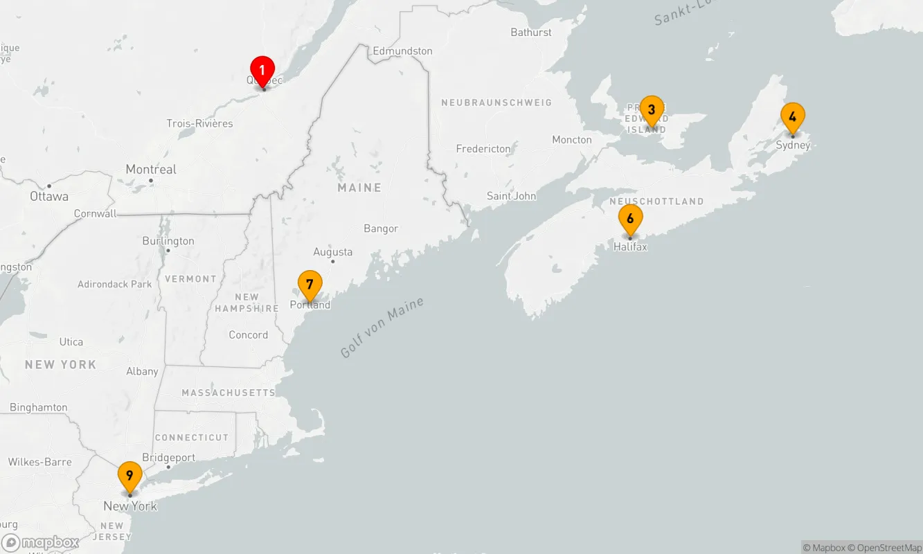 Route 8 Nächte - Canada & New England - Other (QUE/NYC)