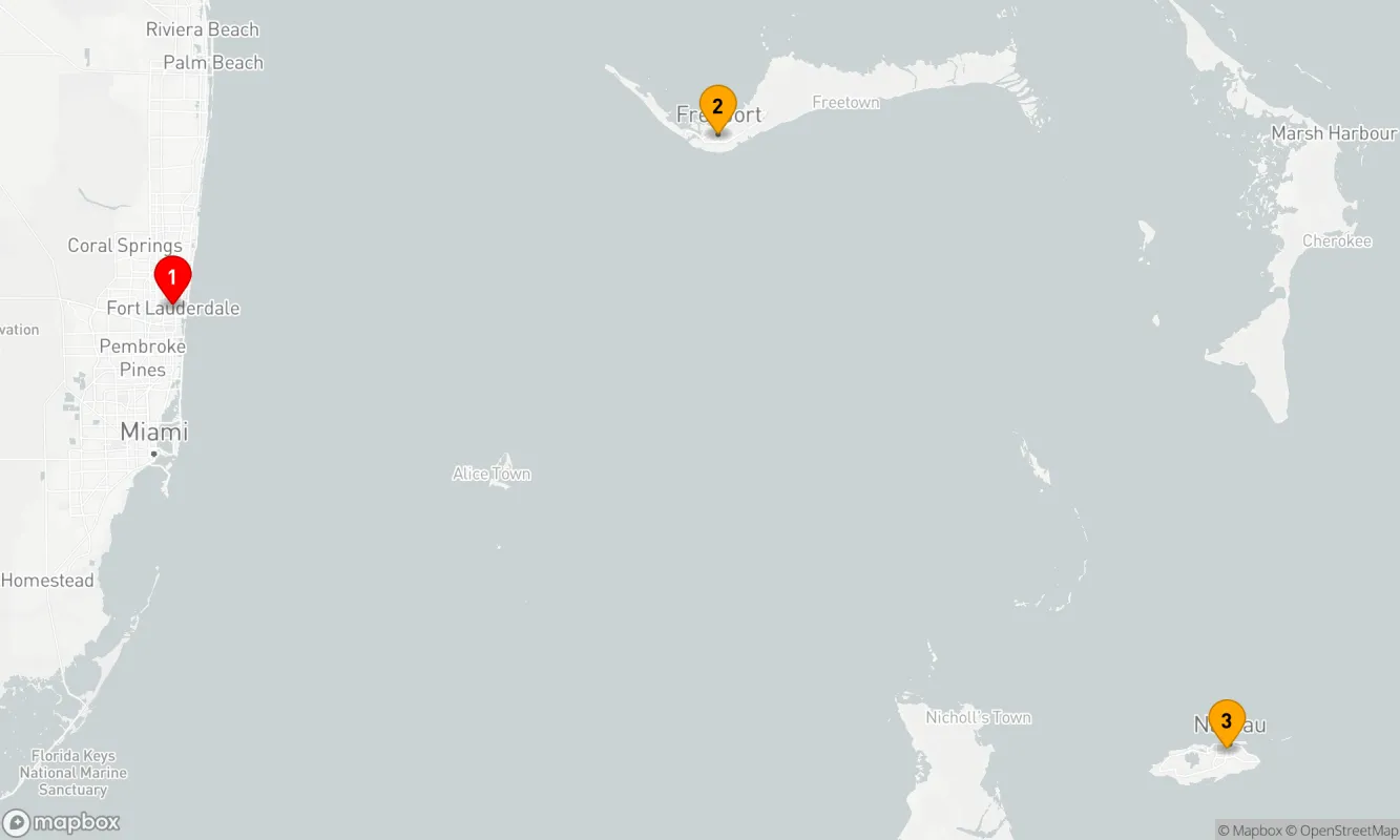 Route 3 Nächte - BAHAMAS GETAWAY KREUZFAHRT