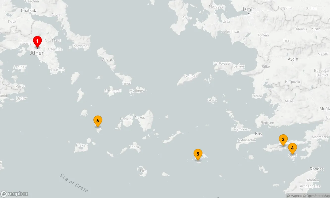 Route 6 Nächte - Griechische Schnupperkreuzfahrt