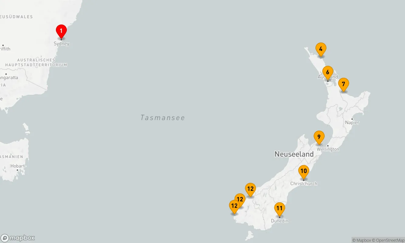 Route 14 Nächte - EIN NEUER URLAUB IN NEUSEELAND