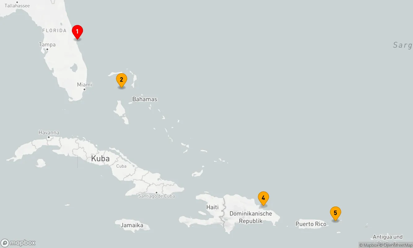 Route 7 Nächte - PERFEKTER TAG COCOCAY & OSTKARIBIK