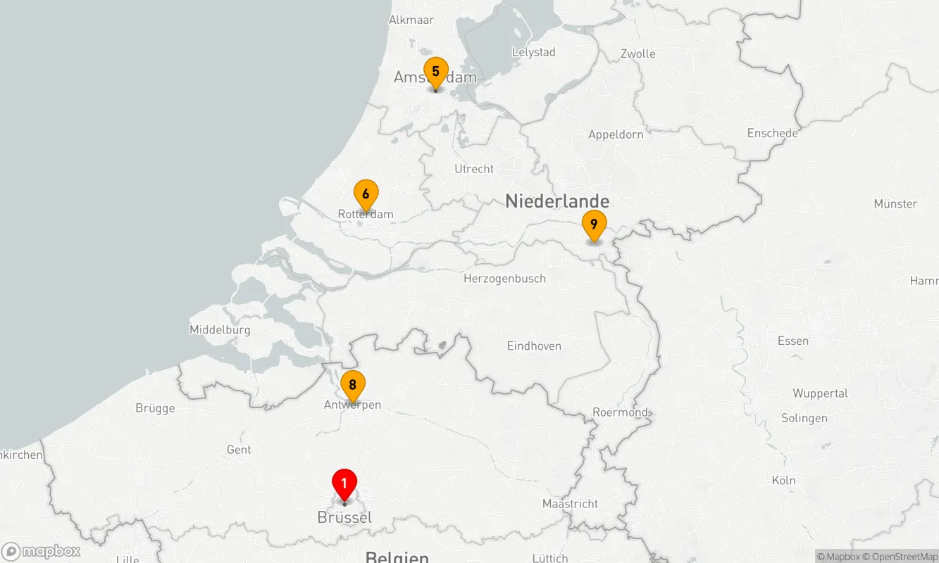 Route 10 Nächte - Belgische Köstlichkeiten & Holland in Blüte