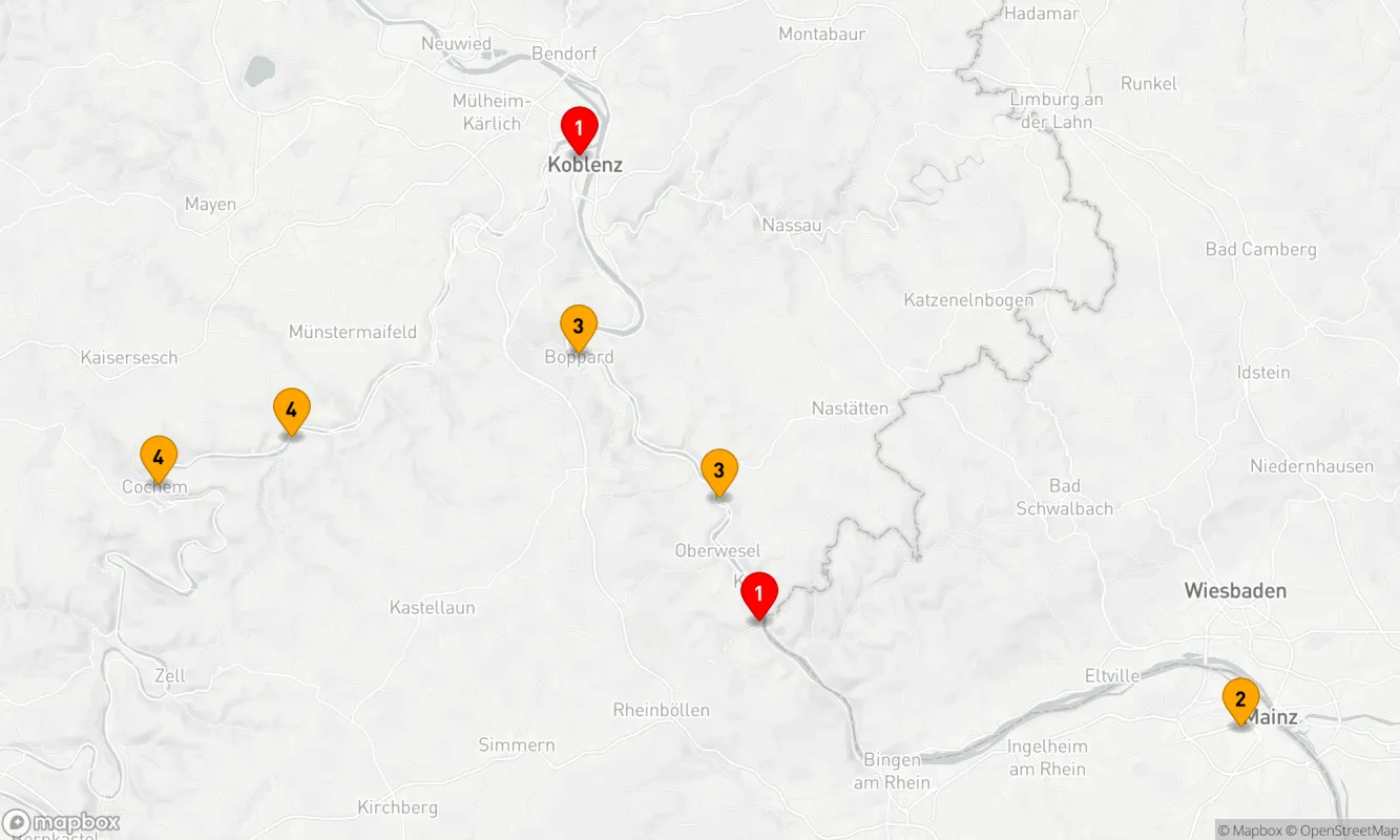 Route 4 Nächte - Weinreise auf der Mosel