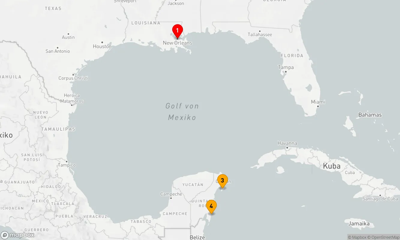 Route 6 Nächte - KREUZFAHRT IN DER WESTLICHEN KARIBIK