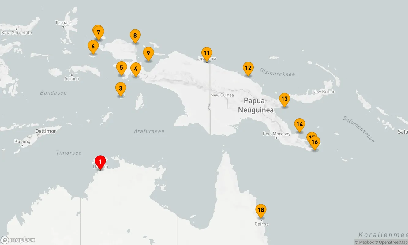 Route 17 Nächte - Juwelen von Raja Ampat & Papua-Neuguinea