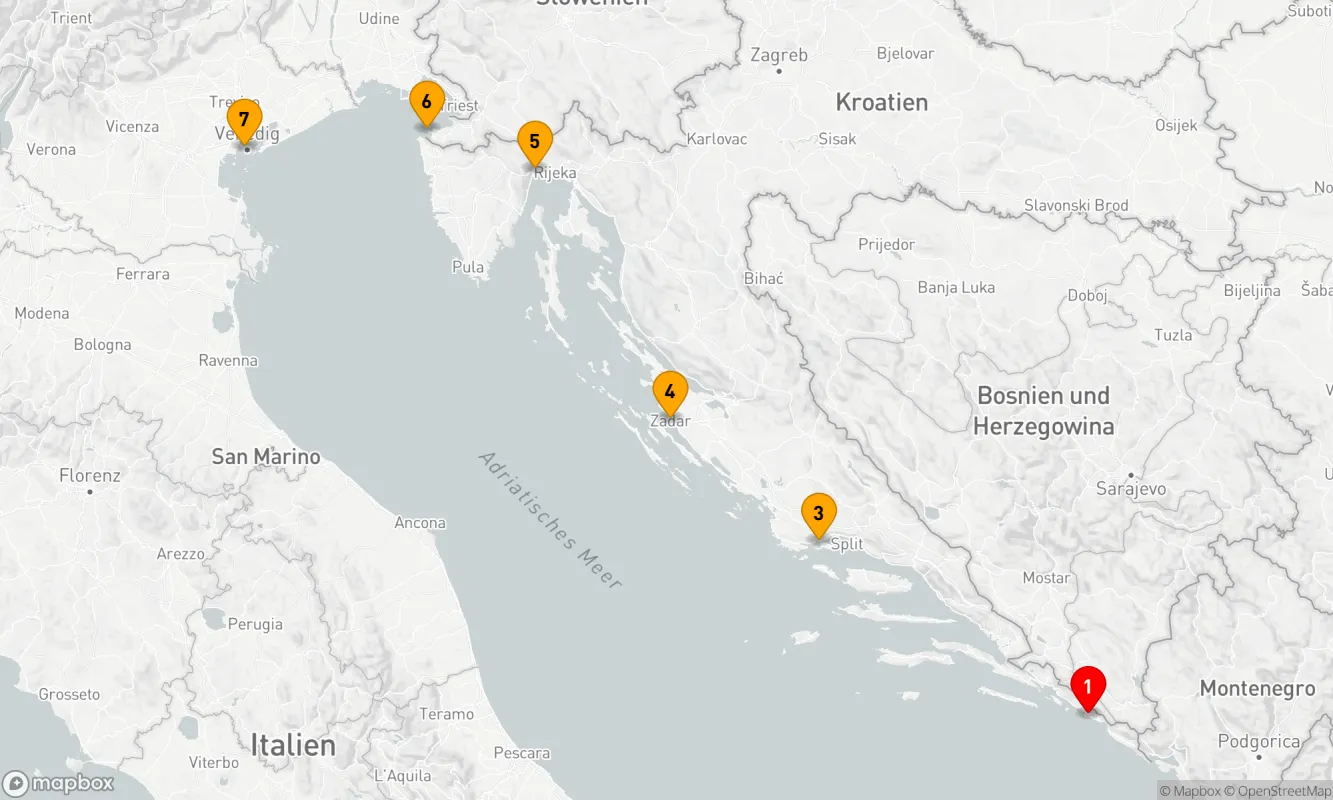 Route 7 Nächte - Versteckte Juwelen der kroatischen Riviera