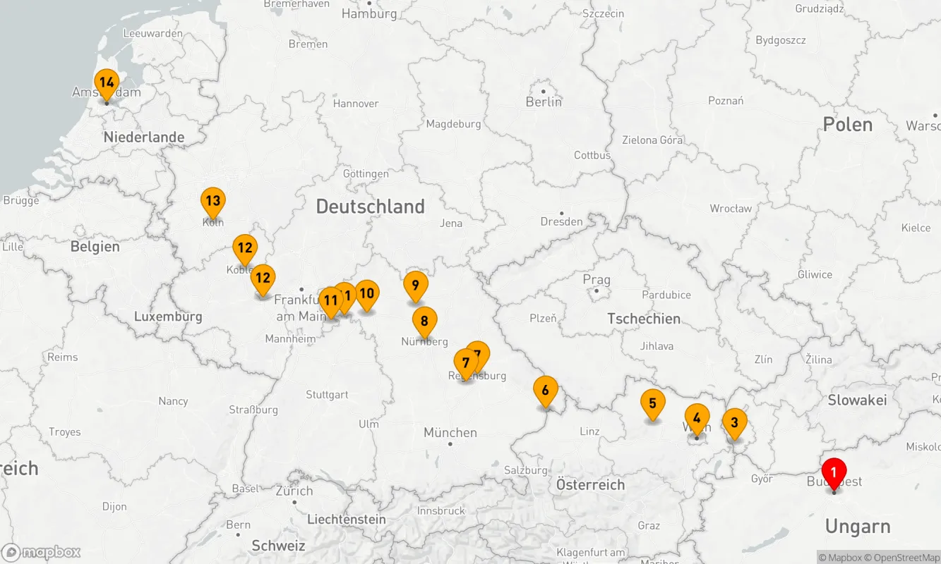 Route 14 Nächte - Weihnachtsmärkte in Europa