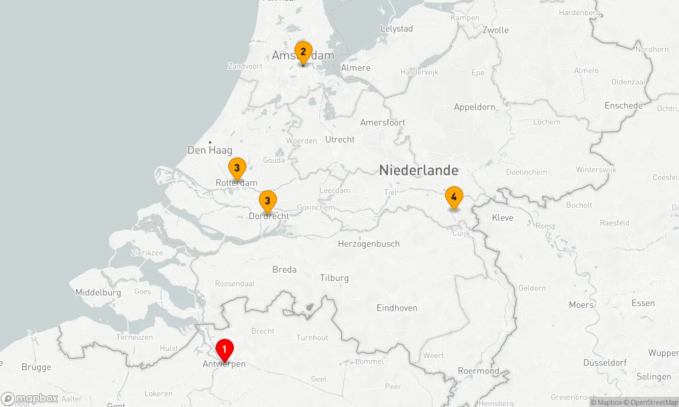 Route 4 Nächte - Wintermomente ab Antwerpen