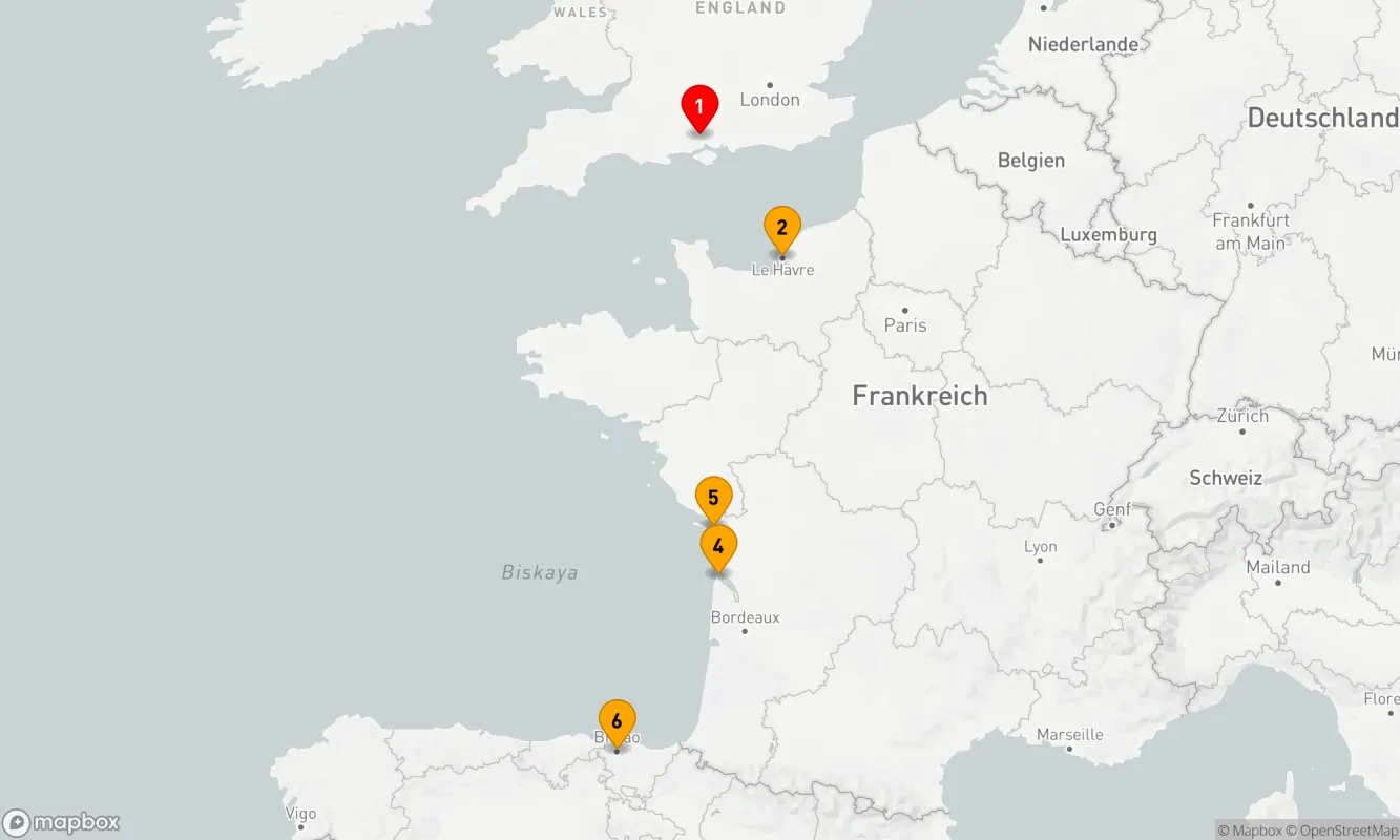 Route 7 Nächte - SPANIEN UND FRANKREICH