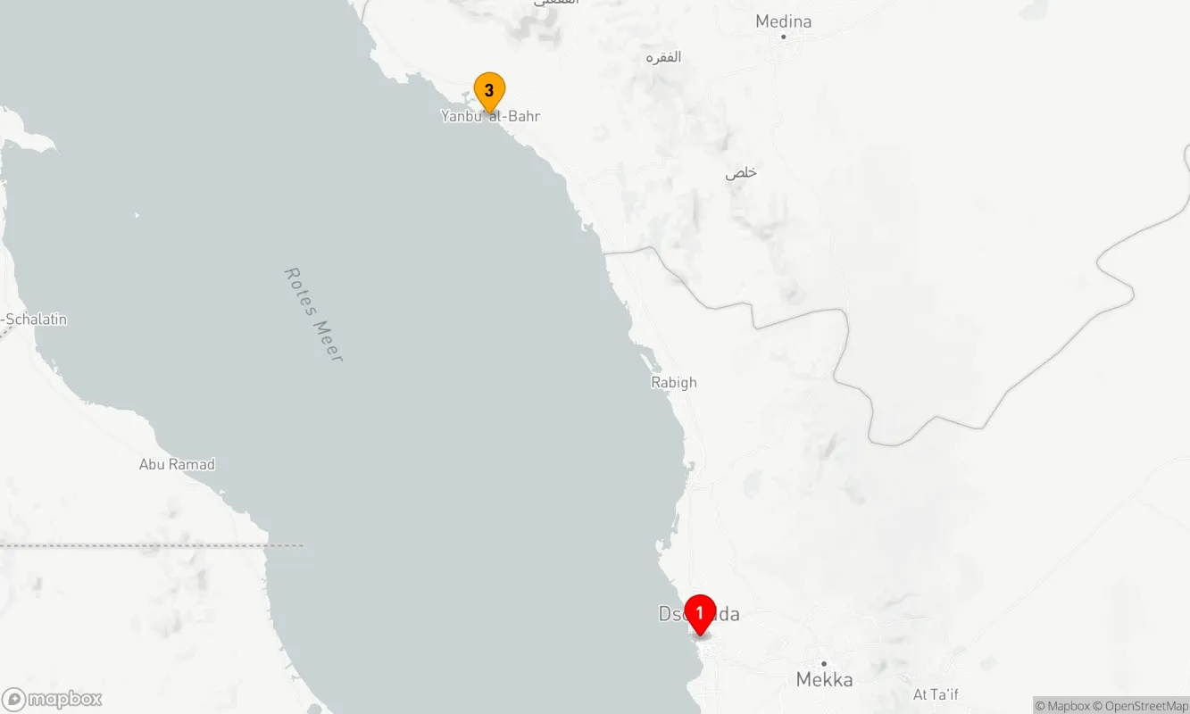 Route 3 Nächte - Entdeckungsreise entlang der saudischen Küste