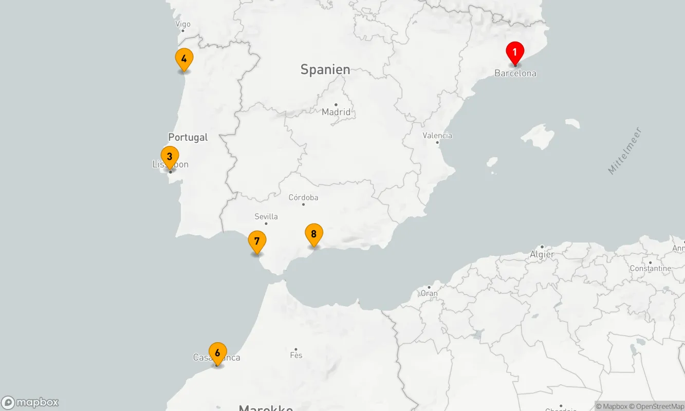 Route 9 Nächte - SPANIEN & PORTUGAL