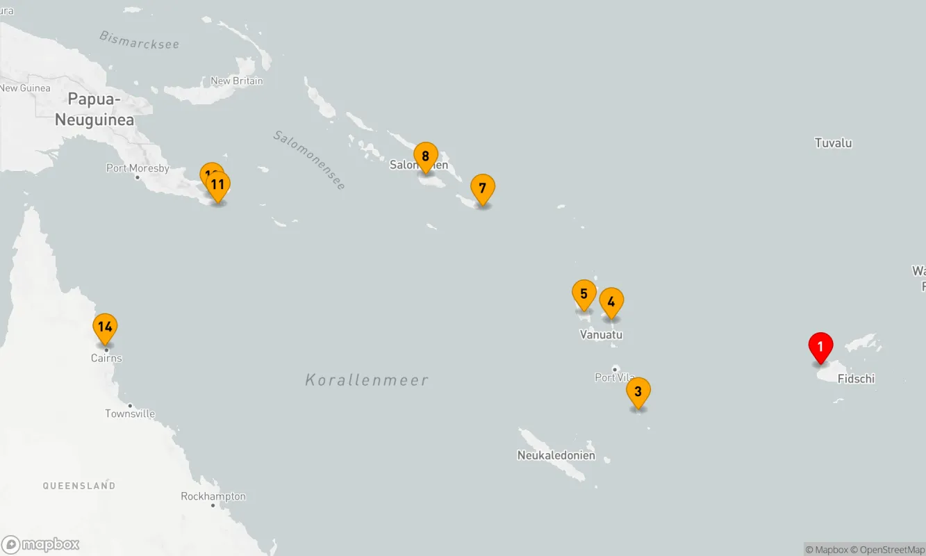 Route 13 Nächte - Verlockende Salomonen, Vanuatu & Papua-Neuguinea