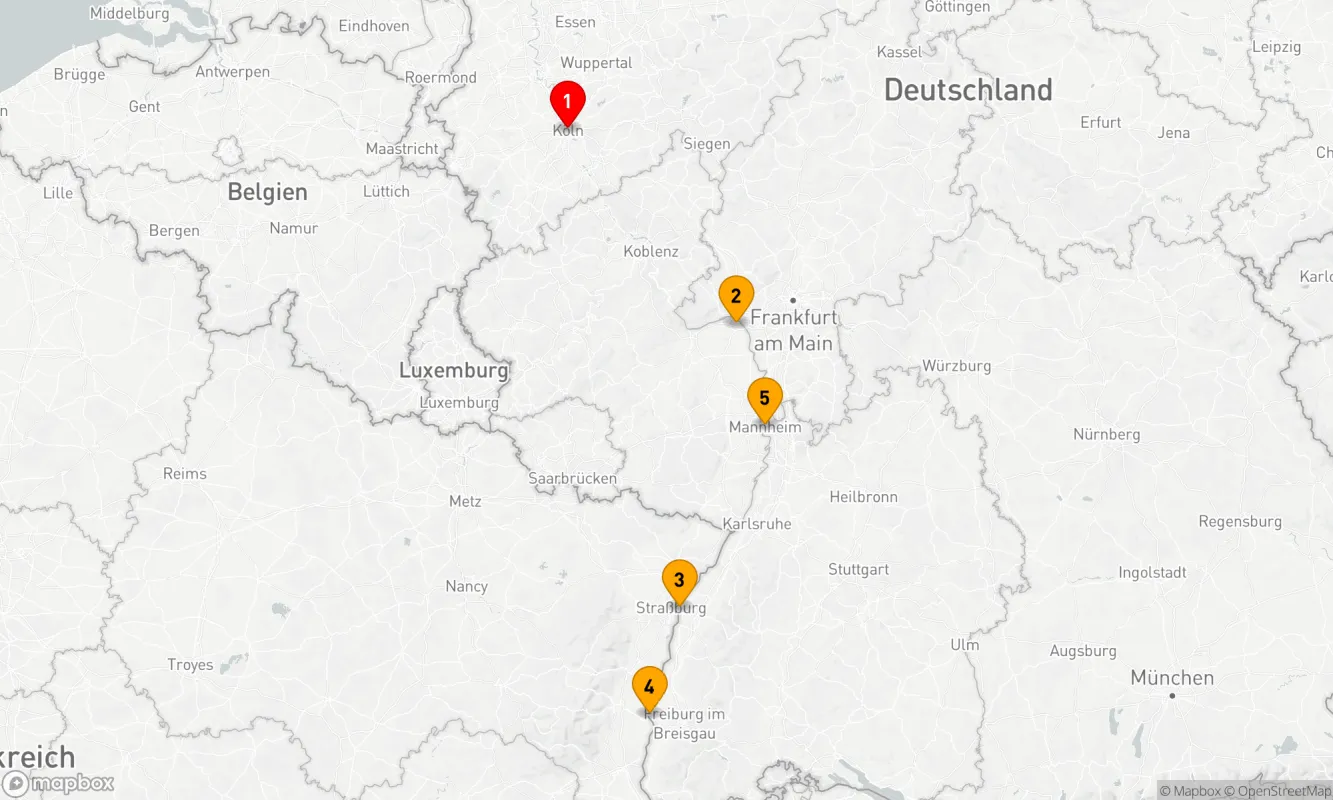 Route 5 Nächte - Winterliche Rheinromantik
