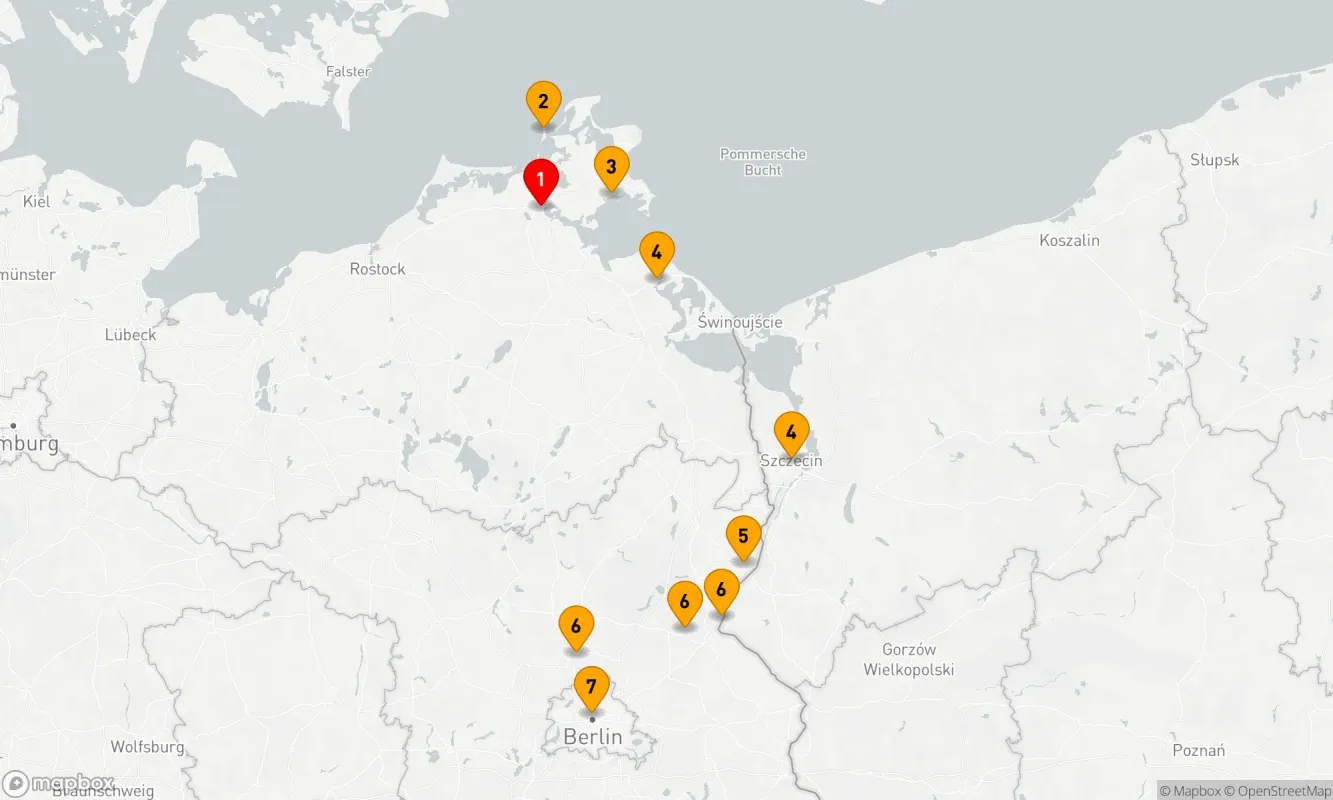 Route 7 Nächte - Inselzauber ab Stralsund