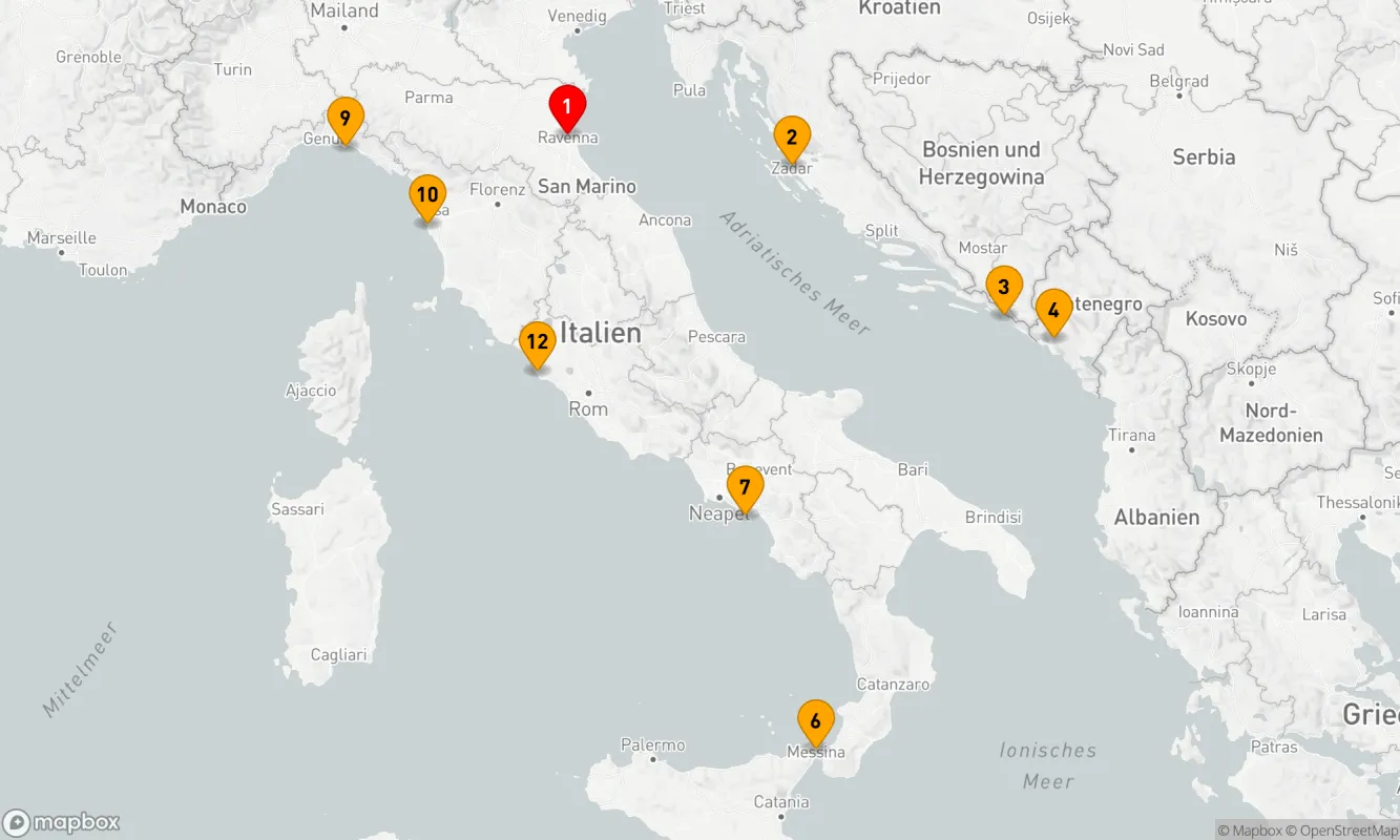 Route 11 Nächte - DAS BESTE VON ITALIEN & KROATIEN