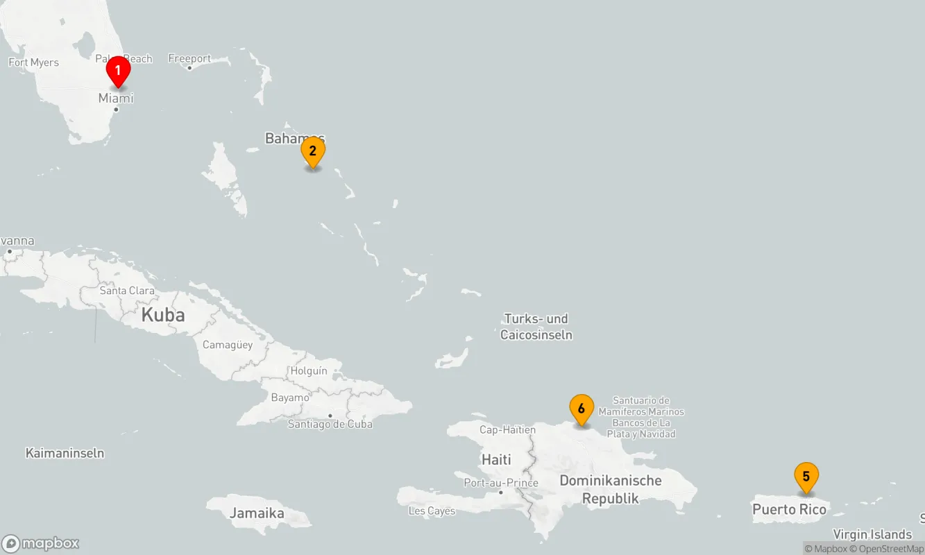 Route 7 Nächte - Östliche Karibik mit Puerto Rico