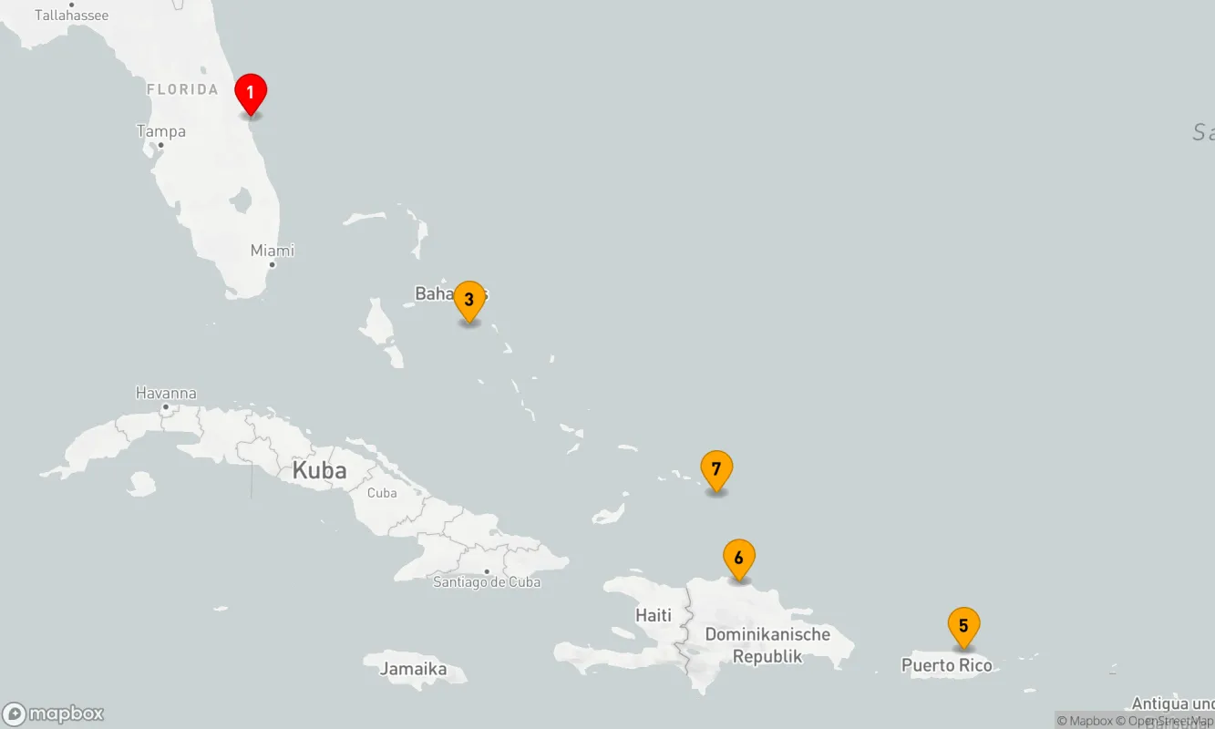 Route 8 Nächte - Östliche Karibik mit Puerto Rico