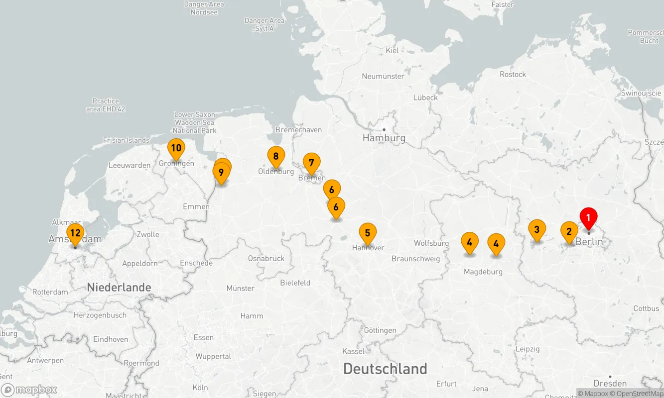 Route 12 Nächte - Europas Wasserwege