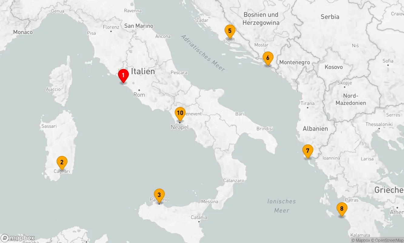 Route 10 Nächte - ITALIEN, KROATIEN & GRIECHENLAND