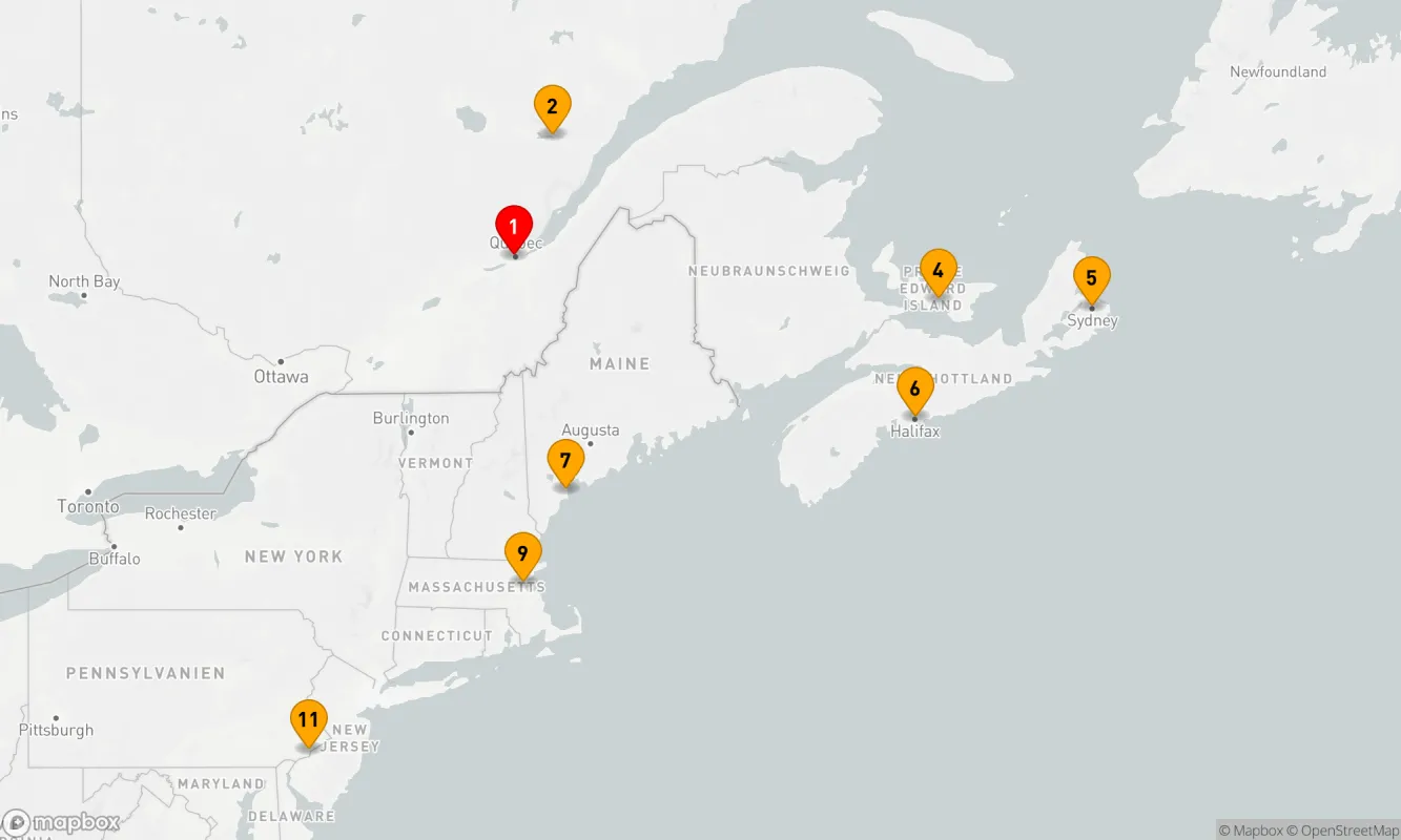 Route 10 Nächte - Canada & New England - Other (QUE/PHL)