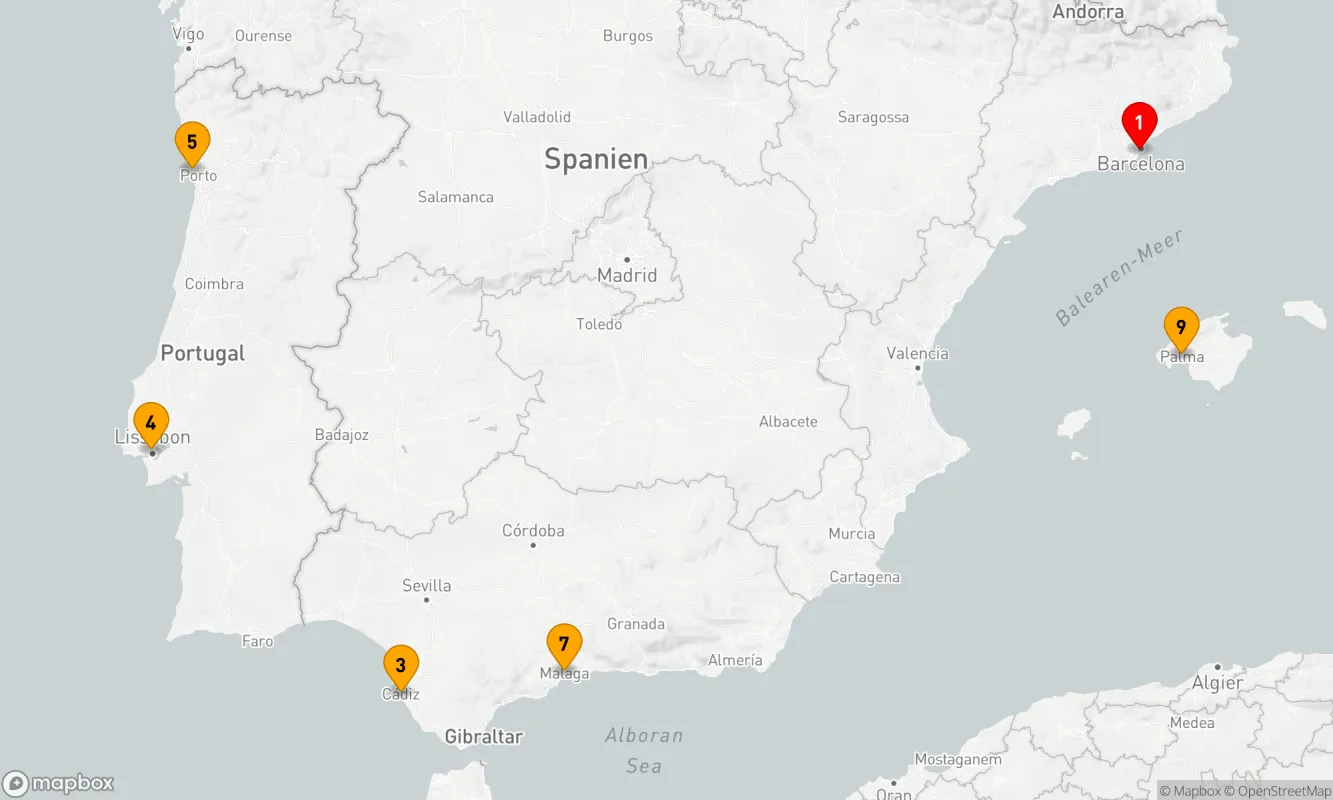 Route 9 Nächte - SPANIEN & PORTUGAL