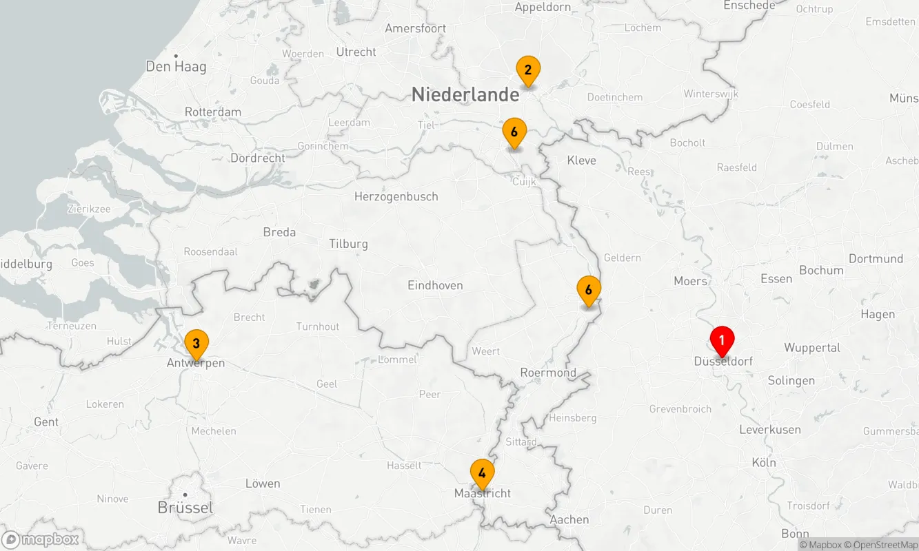 Route 7 Nächte - Advent zwischen Düsseldorf & Maastricht