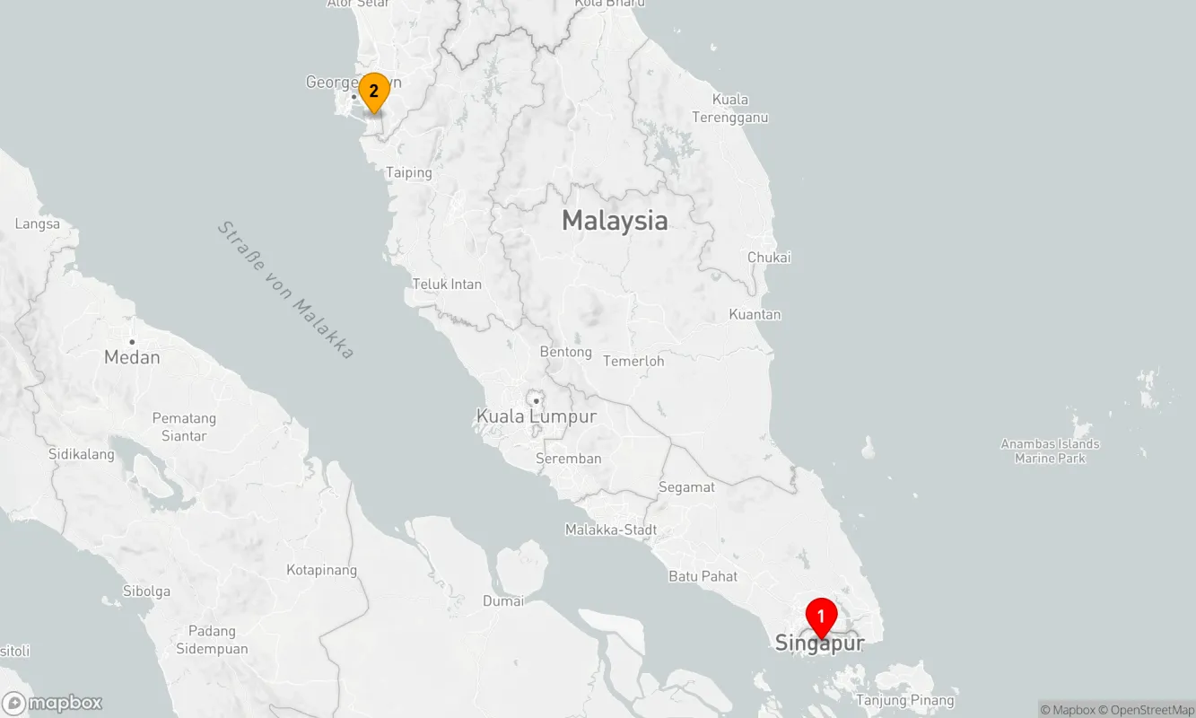Route 3 Nächte - PENANG-KREUZFAHRT