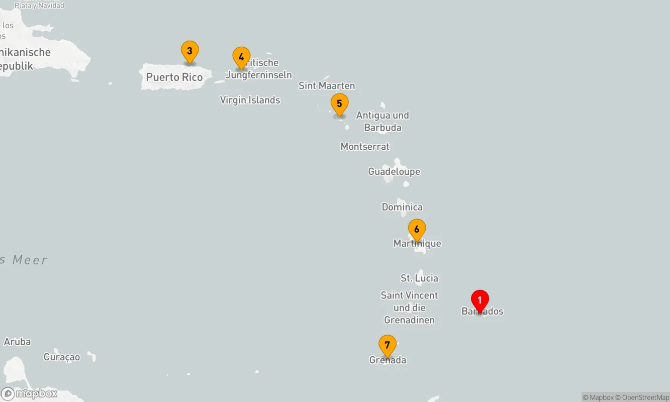 Route 7 Nächte - Südliche Karibik mit Puerto Rico