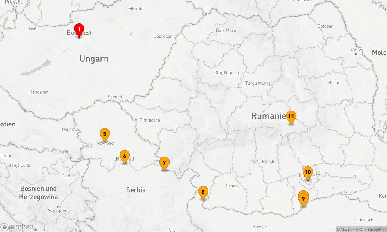 Route 14 Nächte - Budapest Escape & Verzauberung Osteuropas & Siebenbürgen