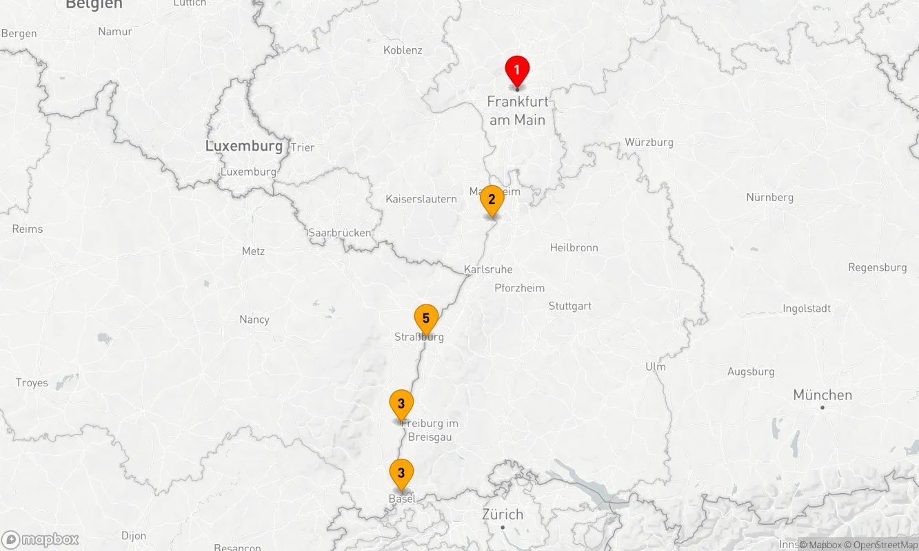 Route 5 Nächte - Weihnachtsmärkte an Main/Rhein (AND329)