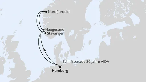 Route 30 Jahre AIDA mit No Angels
