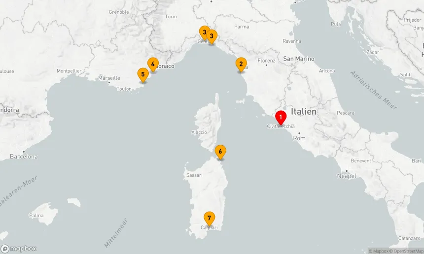 Route 8 Nächte - Mediterrane Eleganz: Entdeckungen zwischen Italien und der Côte d'Azur