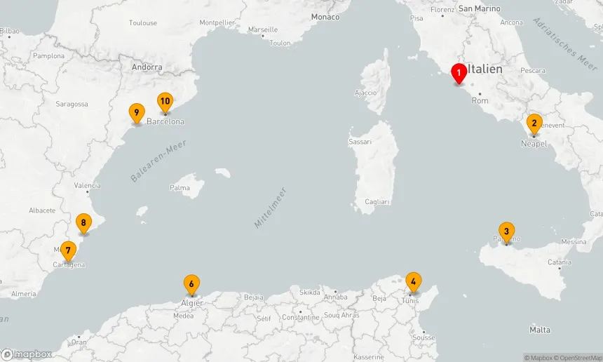 Route 9 Nächte - Mediterrane Entdeckungsreise