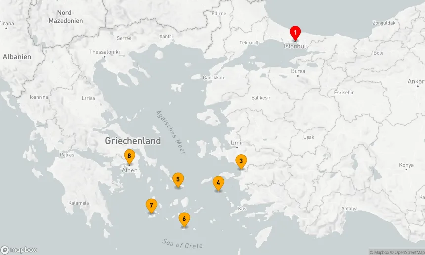 Route 7 Nächte - Abenteuer Istanbul - Athen