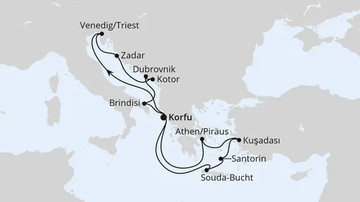Route Adria & Griechenland ab Korfu 3