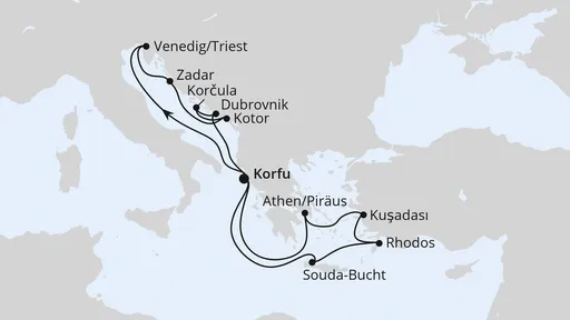 Route Adria & Griechenland ab Korfu 3