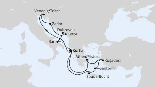 Route Adria & Griechenland ab Korfu 3