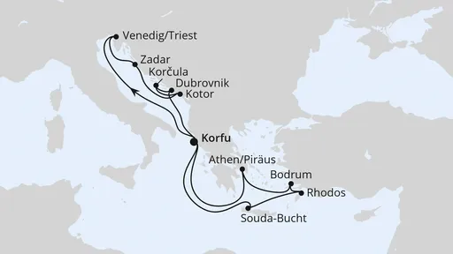 Route Adria & Griechenland ab Korfu 3