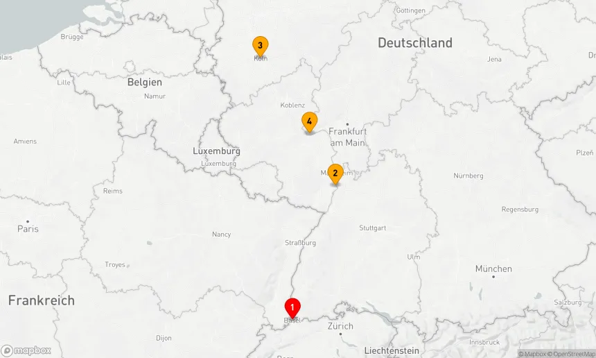 Route 5 Nächte - Adventsfahrt auf dem Rhein